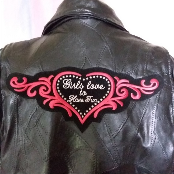 ⭐️ Genuine Leather “Girls just want to have fun” - Picture 2 of 5